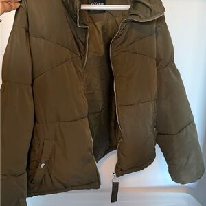 Olive Puffer Jacket